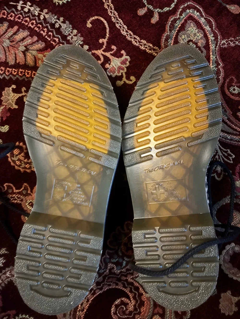 Dr. Martens Leopard Print Lace-Up Flats - Black & Tan - Picture 2 of 3